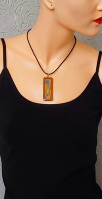 Artistic handmade necklace "Blue Spirit"
