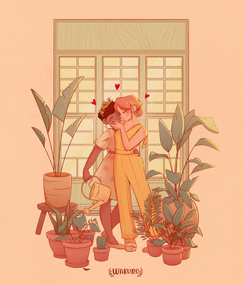 Print ~ Kiss and Plants