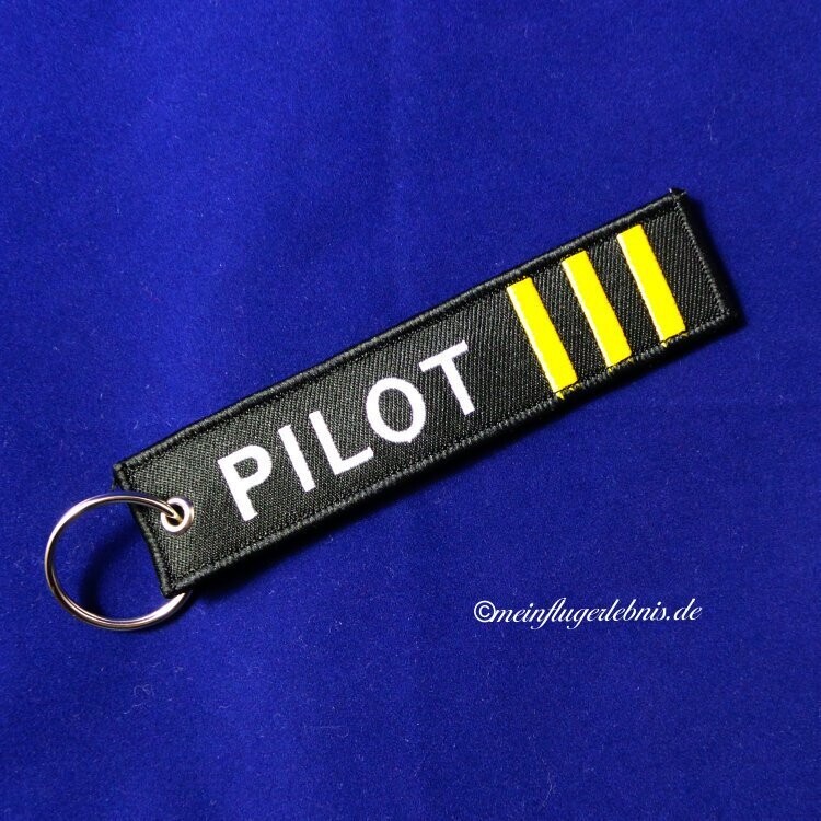 Schlüsselanhänger Schlüsselanhänger "Pilot" 3 Streifen, Co-Pilot