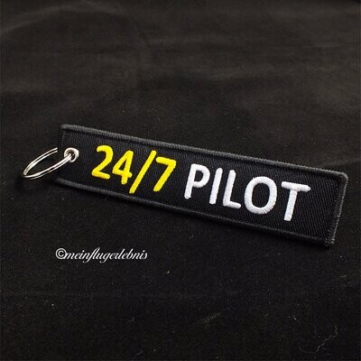Schlüsselanhänger 24/7 Pilot, Flugkapitän, Flight captain