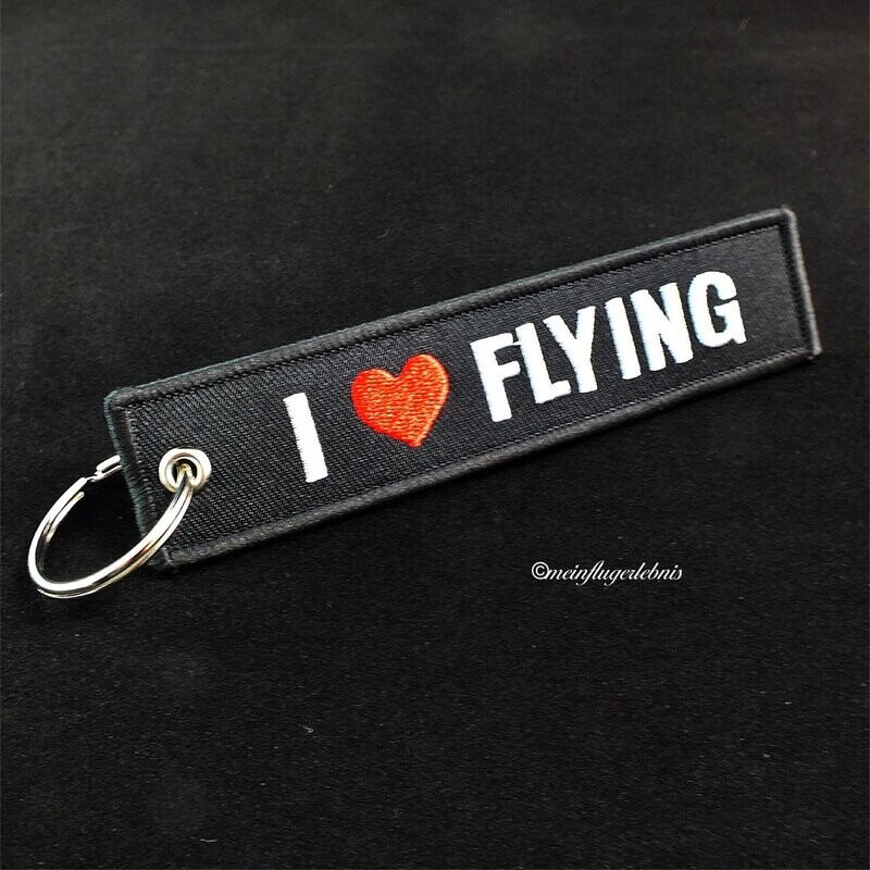 Luftfahrt- Schlüsselanhänger Luftfahrt- Schlüsselanhänger "I Love Flying" Herz