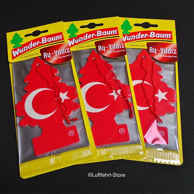 Wunderbaum Lufterfrischer 3 Stück Ay-Yildiz (Vanille) Wunderbaum Lufterfrischer 3 Stück Ay-Yildiz (Vanille)