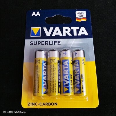 Batterien VARTA Superlife Mignon AA 4er-Blister