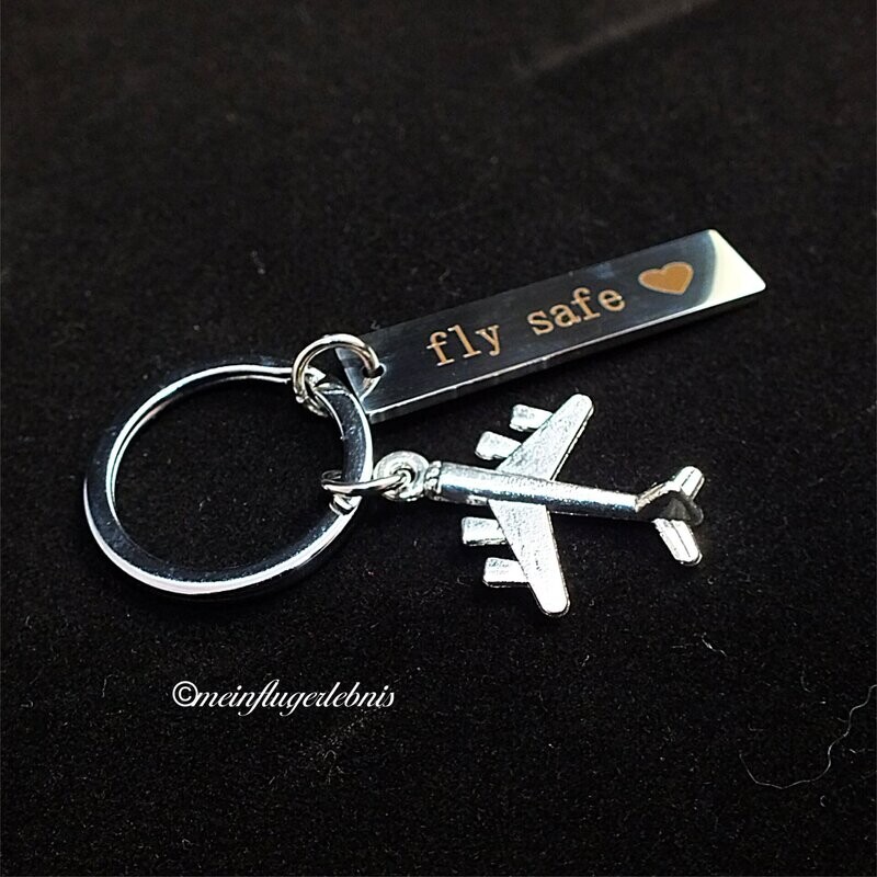 Luftfahrt-Schlüsselanhänger Luftfahrt-Schlüsselanhänger "FLY SAFE"