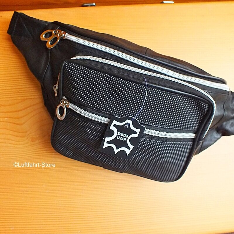 Bauchtasche schwarz, weiches Nappa Leder Bauchtasche schwarz, weiches Nappa Leder