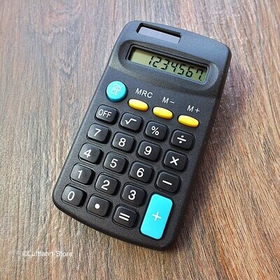 Taschenrechner, 8-Stellig inkl. Batterie, Calculator