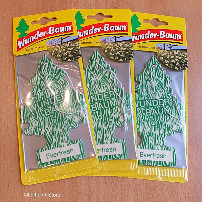 Wunderbaum Lufterfrischer, 3 Stück, Everfresh, Duftbaum Wunderbaum Lufterfrischer, 3 Stück, Everfresh, Duftbaum