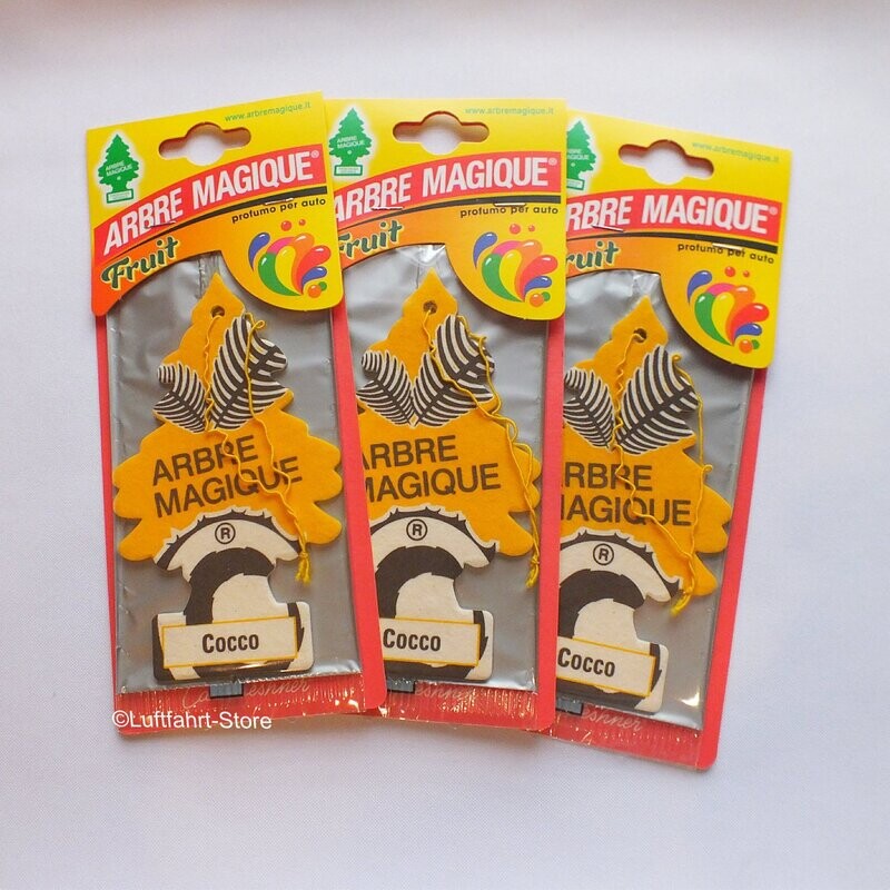 Arbre Magique Duftbaum, 3 Stück Cocco Lufterfrischer Arbre Magique Duftbaum, 3 Stück Cocco Lufterfrischer