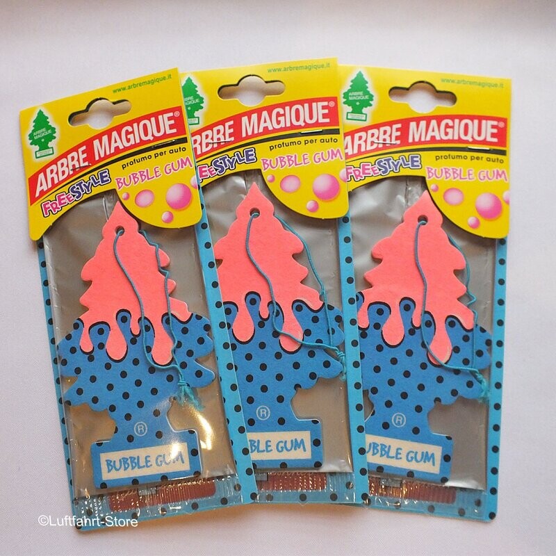 Arbre Magique Duftbaum, 3 Stück Bubble Gum Lufterfrischer Arbre Magique Duftbaum, 3 Stück Bubble Gum Lufterfrischer