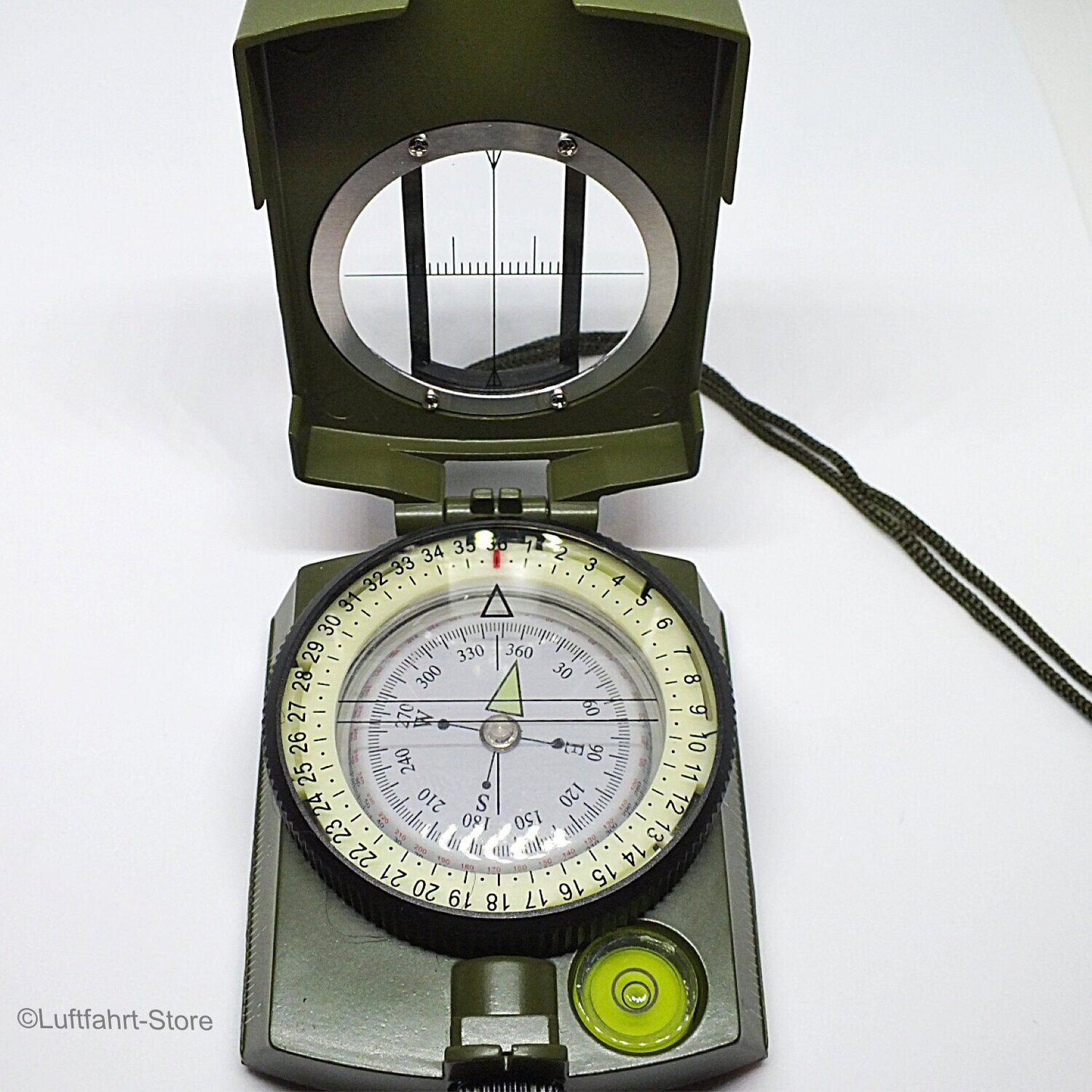 Professioneller Marschkompass Metall Peil Kompass Bundeswehr compass display 