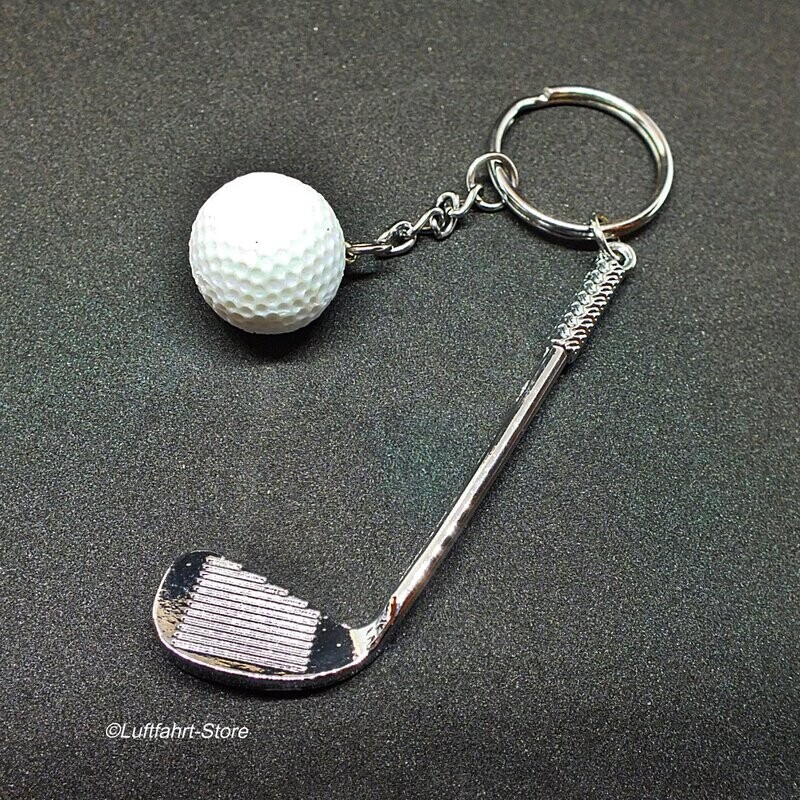 Schlüsselanhänger Golfschläger und Golfball Schlüsselanhänger Golfschläger und Golfball