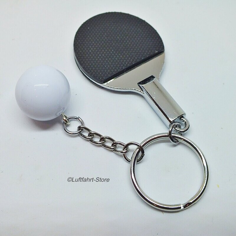 Schlüsselanhänger Tischtennisschläger und Ball Schlüsselanhänger Tischtennisschläger und Ball