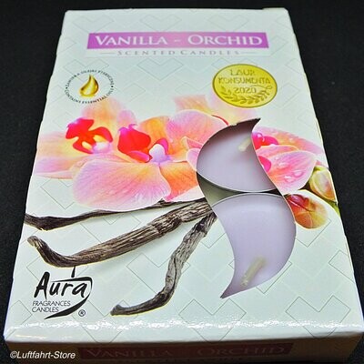 Duft-Teelichter Vanille-Orchidee 6 Stück