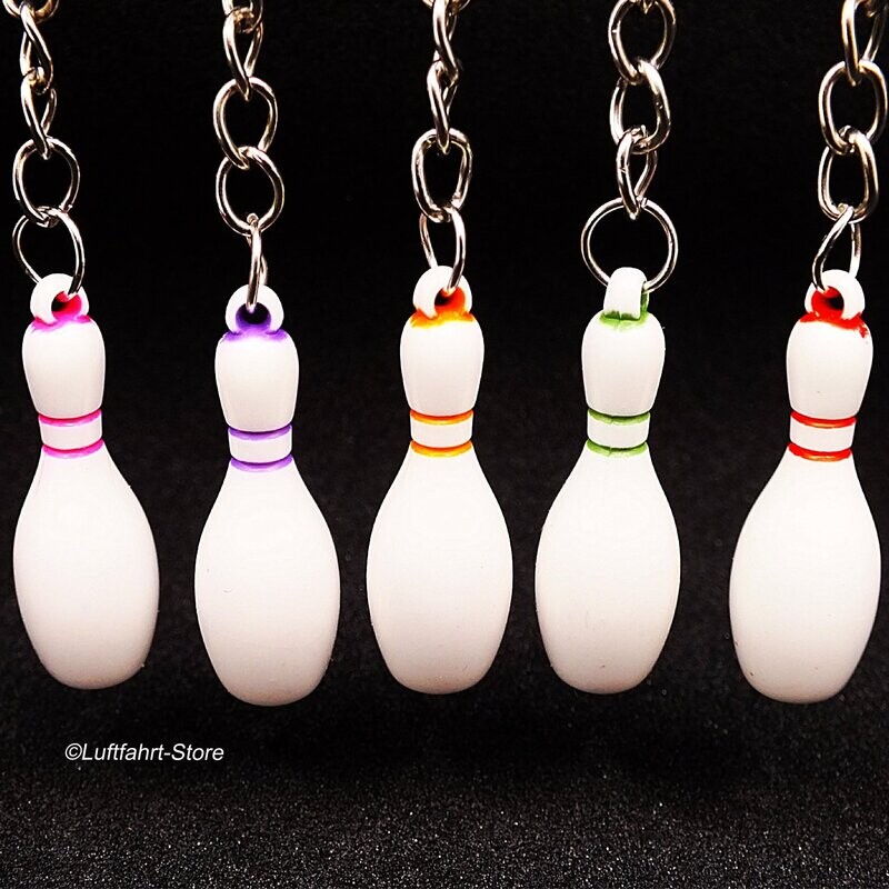 Schlüsselanhänger Bowling-Pin, Kegeln Schlüsselanhänger Bowling-Pin, Kegeln