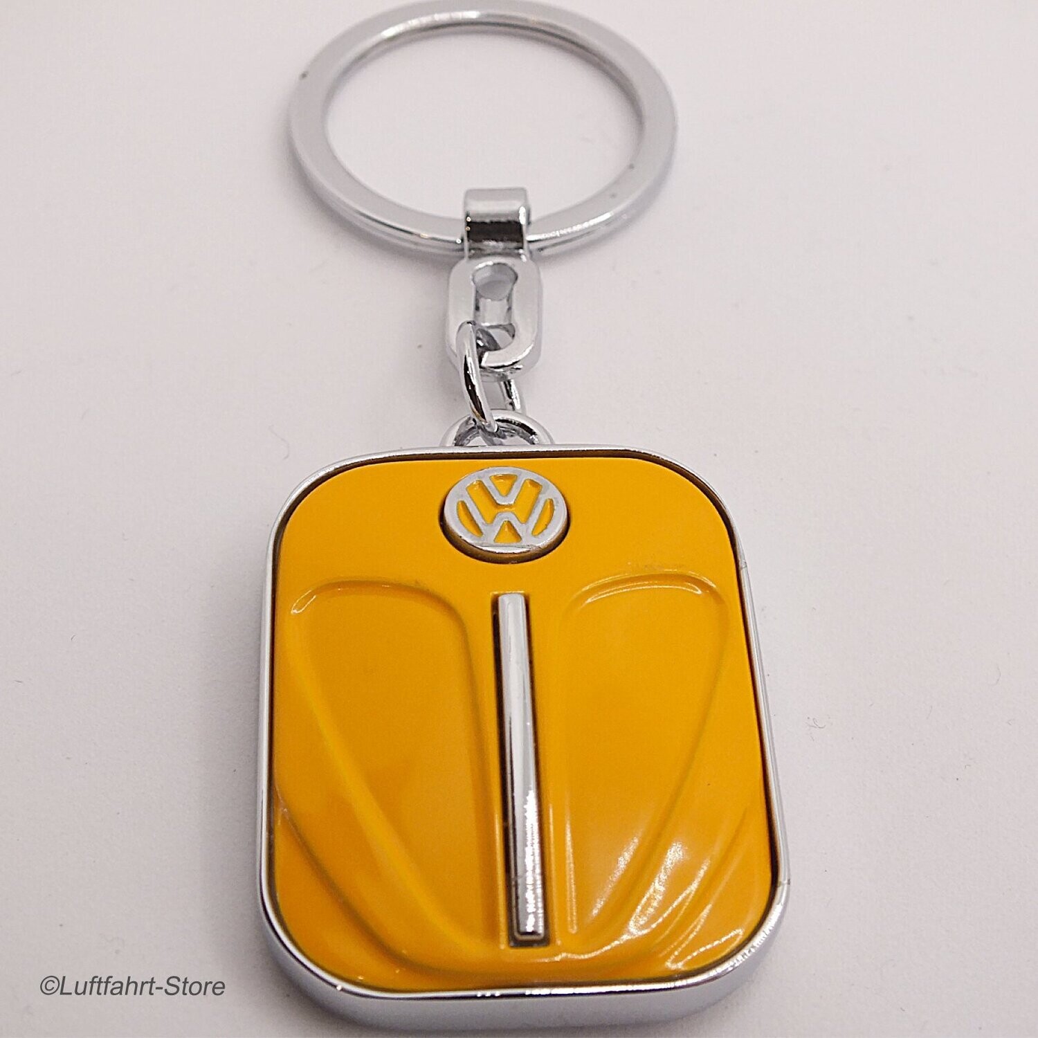 Schlüsselanhänger VW Käfer Motorhaube Retro, Orange