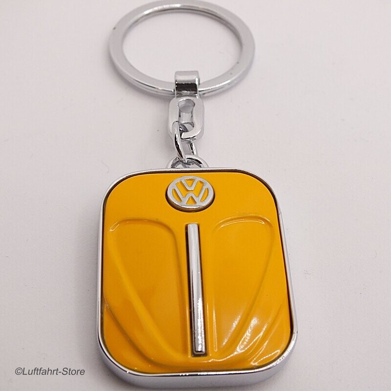 Schlüsselanhänger VW Käfer Motorhaube Retro, Orange Schlüsselanhänger VW Käfer Motorhaube Retro, Orange