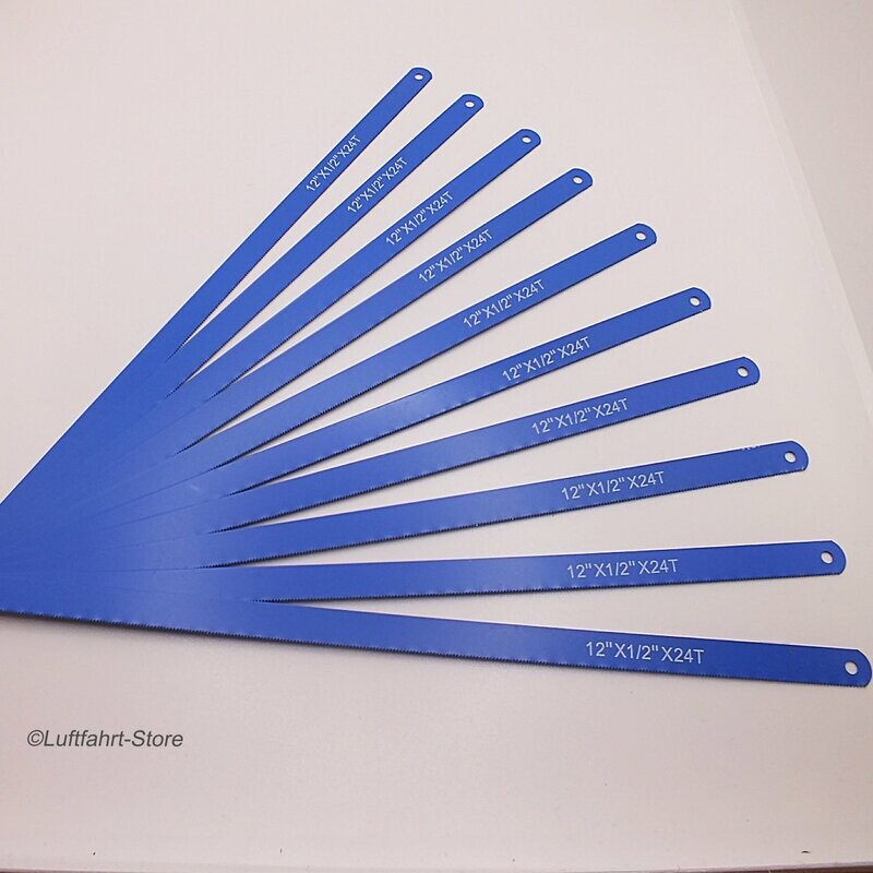 Metall-Sägeblätter, 10 Stück, 300 x 1,25 mm, Eisensägeblätter