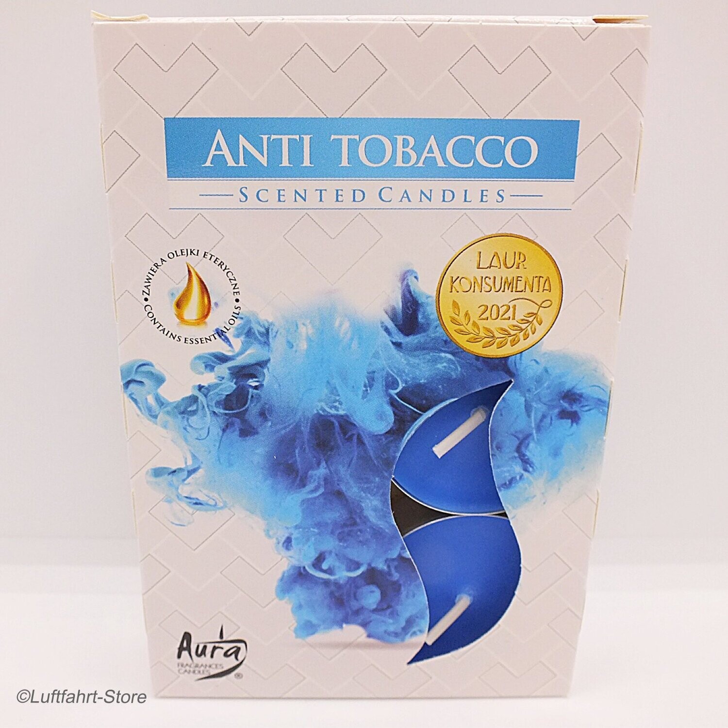 Duft-Teelichter Anti-Tabak 6 Stück, Anti-Tobacco