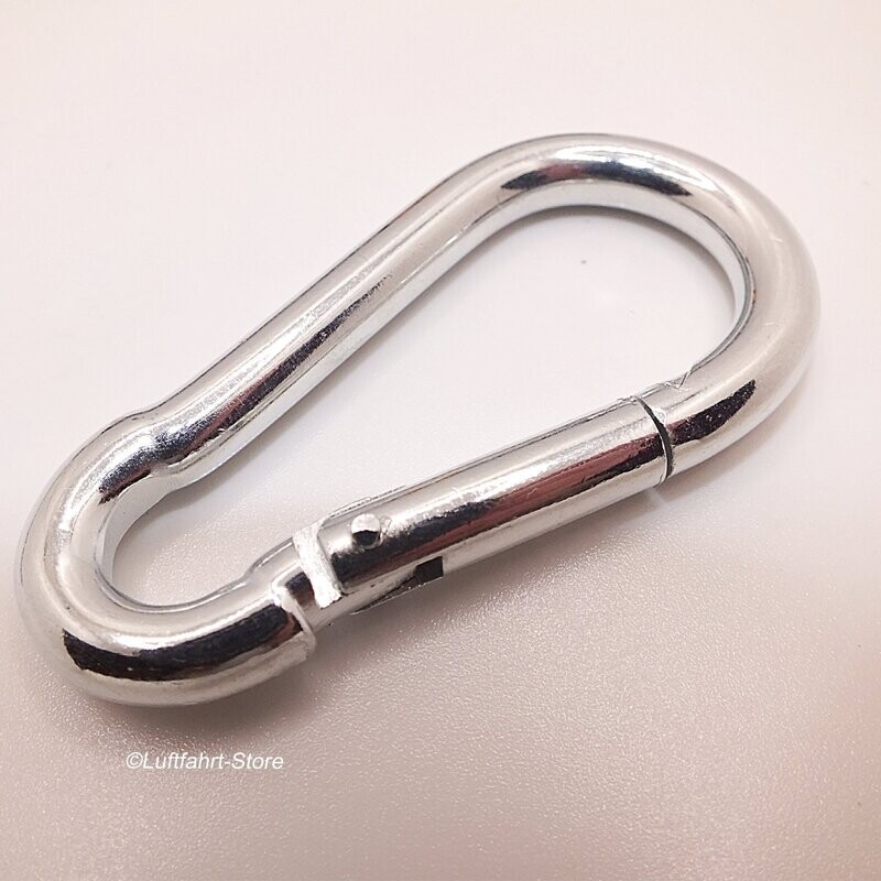 Karabinerhaken 70 x 35 x 7 mm, Stahl DIN 5299 C