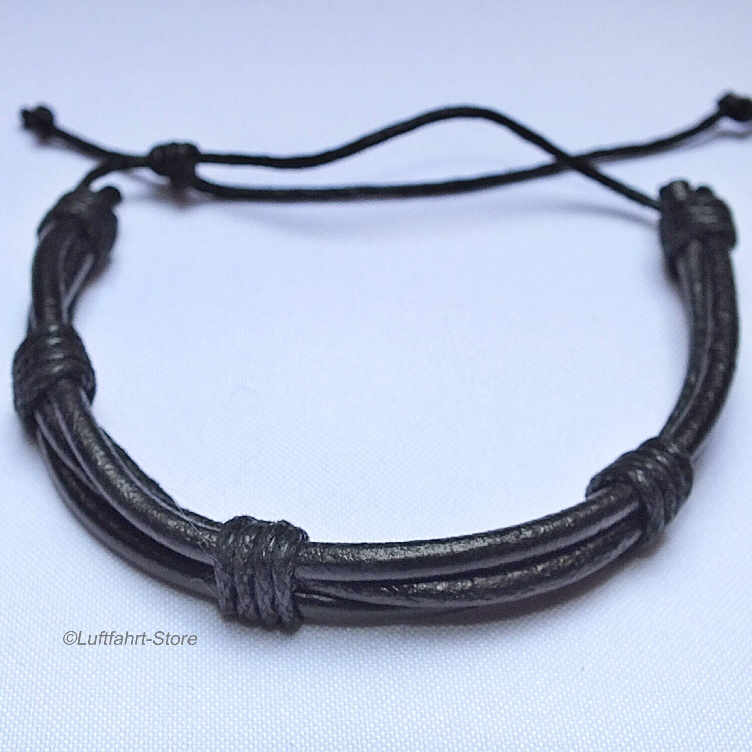 Mehrsträngiges Lederarmband, Universal-Größe