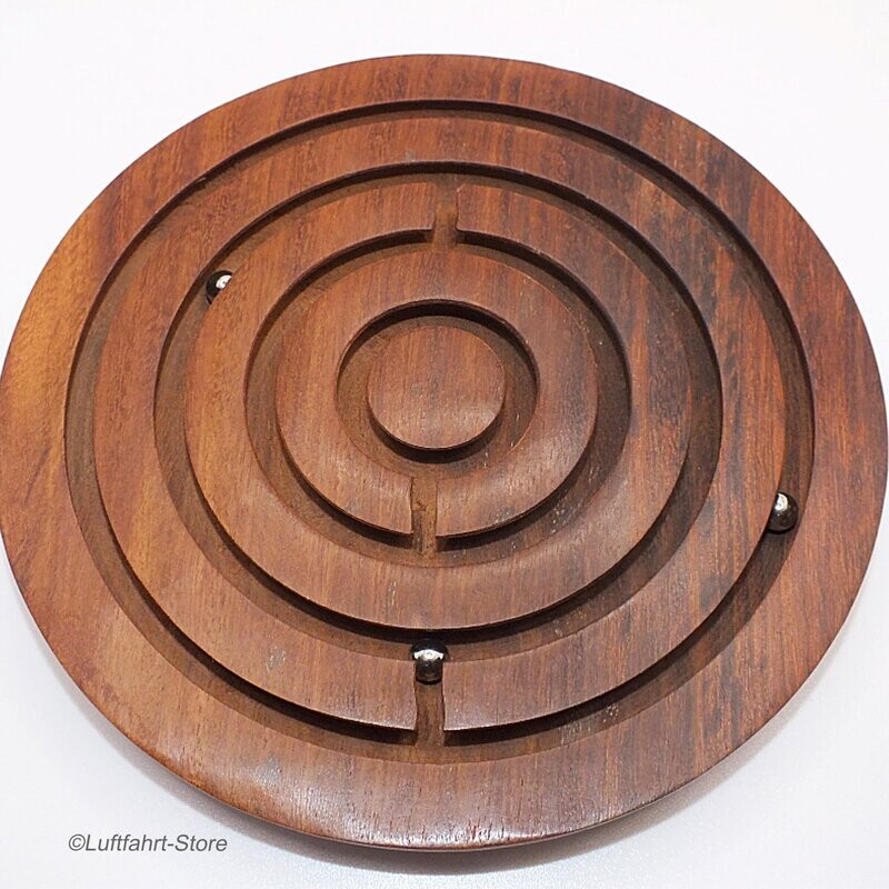 Kugellabyrinth, Balance-Geschicklichkeitsspiel, Echtholz Kugellabyrinth, Balance-Geschicklichkeitsspiel, Echtholz