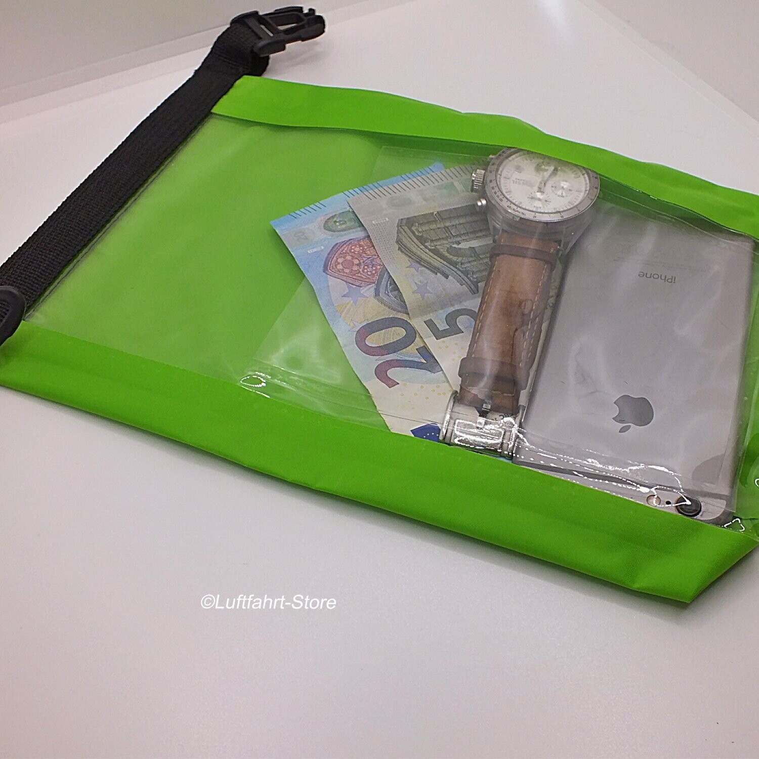Wasserdichte Tasche 2 Liter, Lime, Seesack