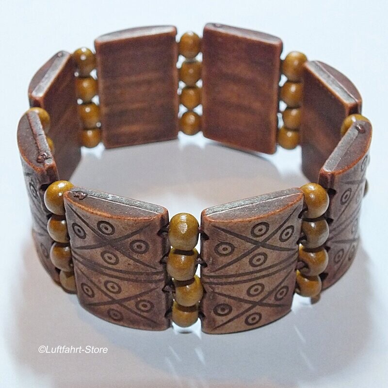 Holzarmband Afrika-Style, dehnbar, 28 mm, Holzarmband Afrika-Style, dehnbar, 28 mm,