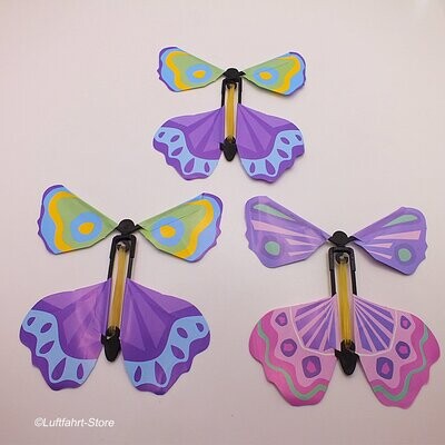 Fliegende Gummiband-Schmetterlinge 3 Stück