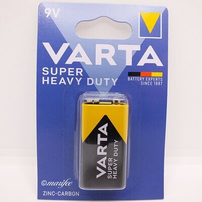 Varta® Super Heavy Duty Batterie 9V Block, Rauchmelder, Uhren Radios