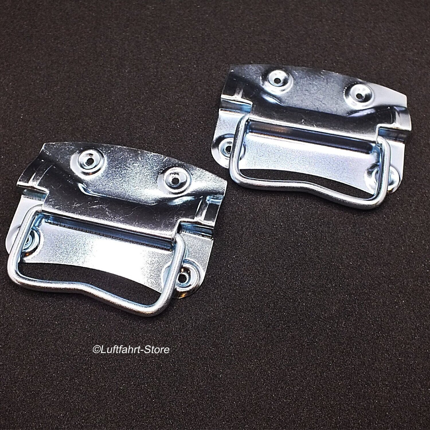 Kistengriffe verzinkt, 90 x 60 mm für Kisten, Tore etc. 2 Stück