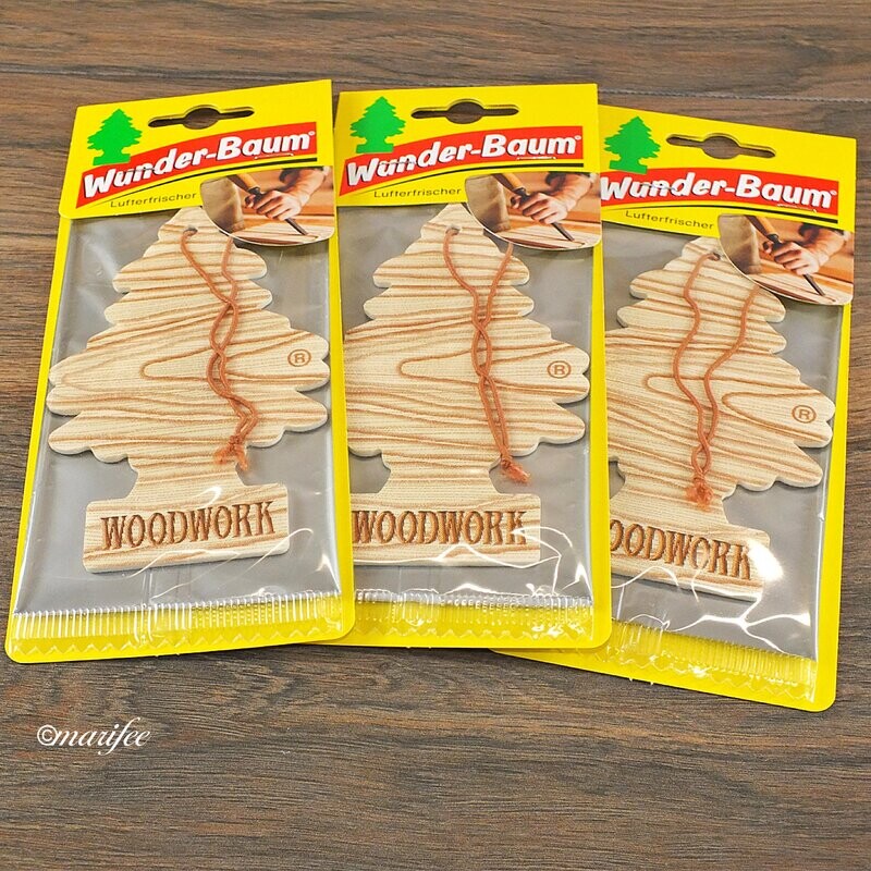 Wunderbaum, 3 Stück Woodwork-Lufterfrischer Wunderbaum, 3 Stück Woodwork-Lufterfrischer