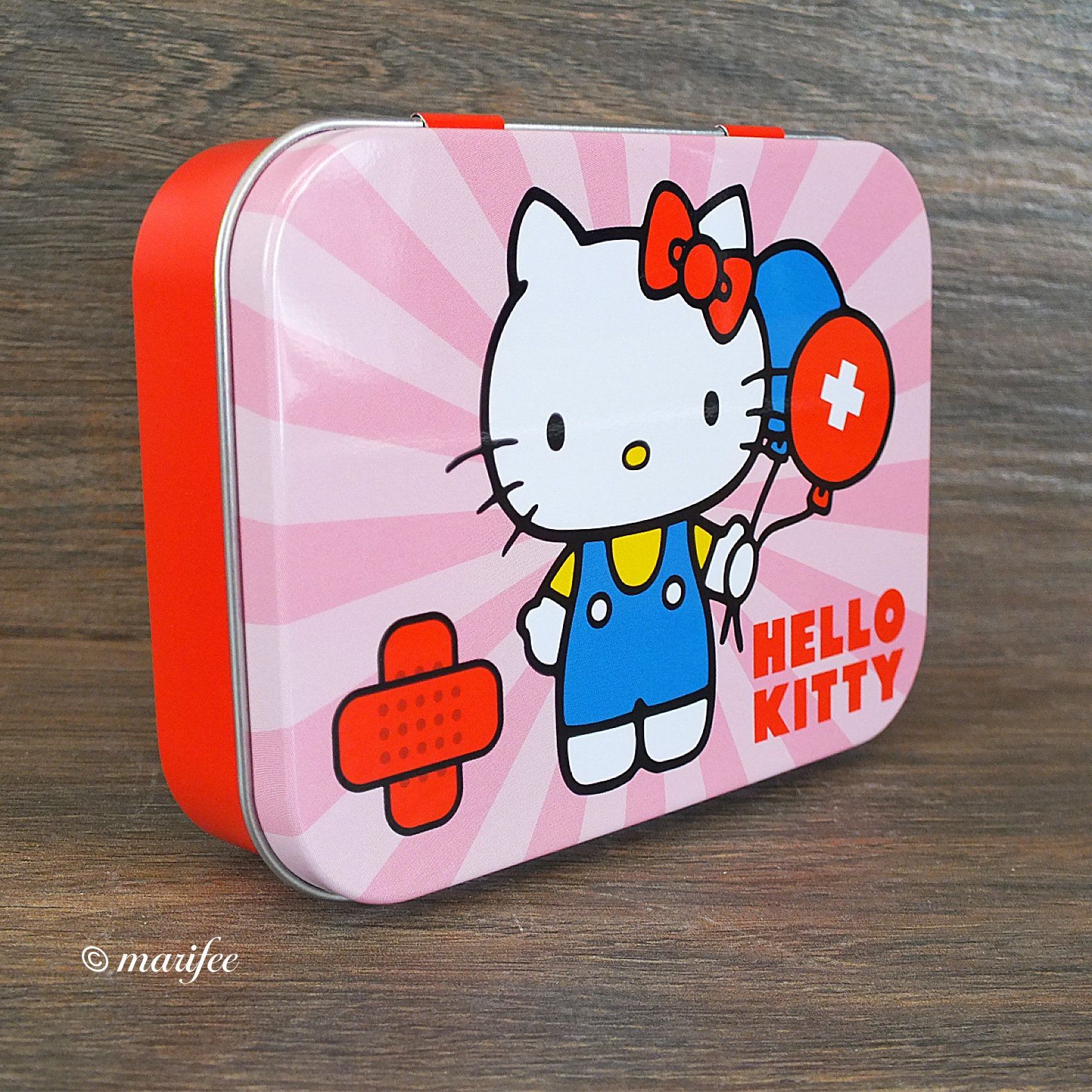 Pflaster-Box Hello Kitty, 24-teilig in hochwertiger Metalldose