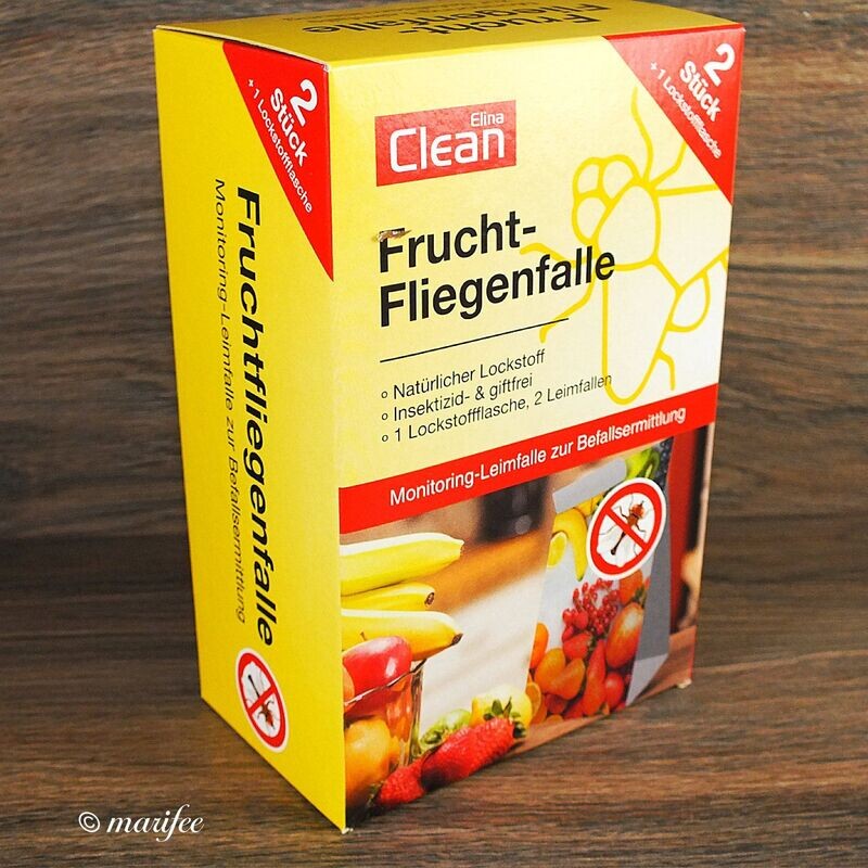 Frucht-Fliegenfalle Elina Clean 2 Stück mit Lockstoffflasche Frucht-Fliegenfalle Elina Clean 2 Stück mit Lockstoffflasche