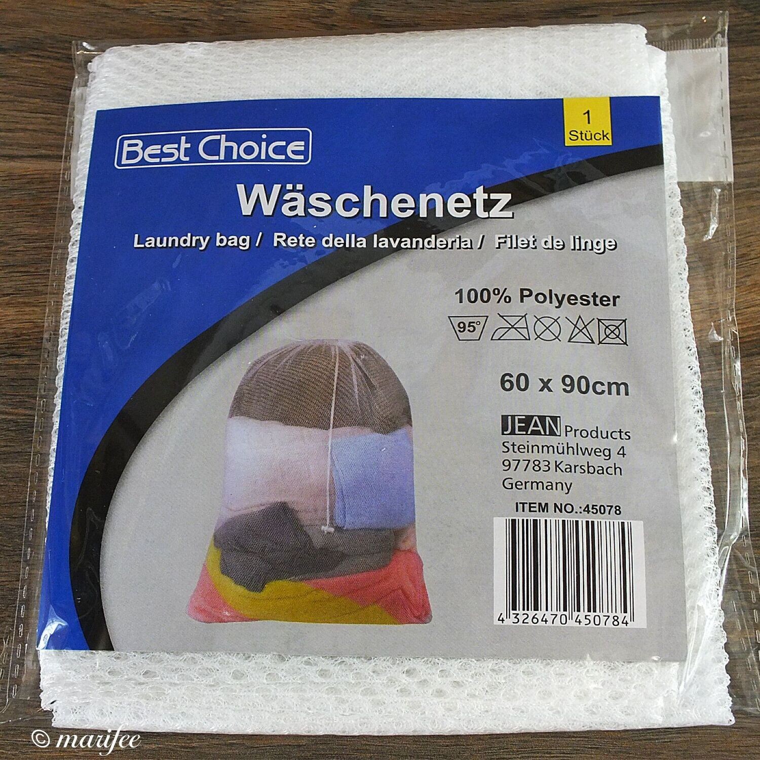 Wäschenetz mit Zugband 60 x 90 cm, Wäschesack