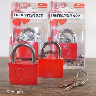 Liebesschloss zum gravieren oder beschriften Liebesschloss zum gravieren oder beschriften