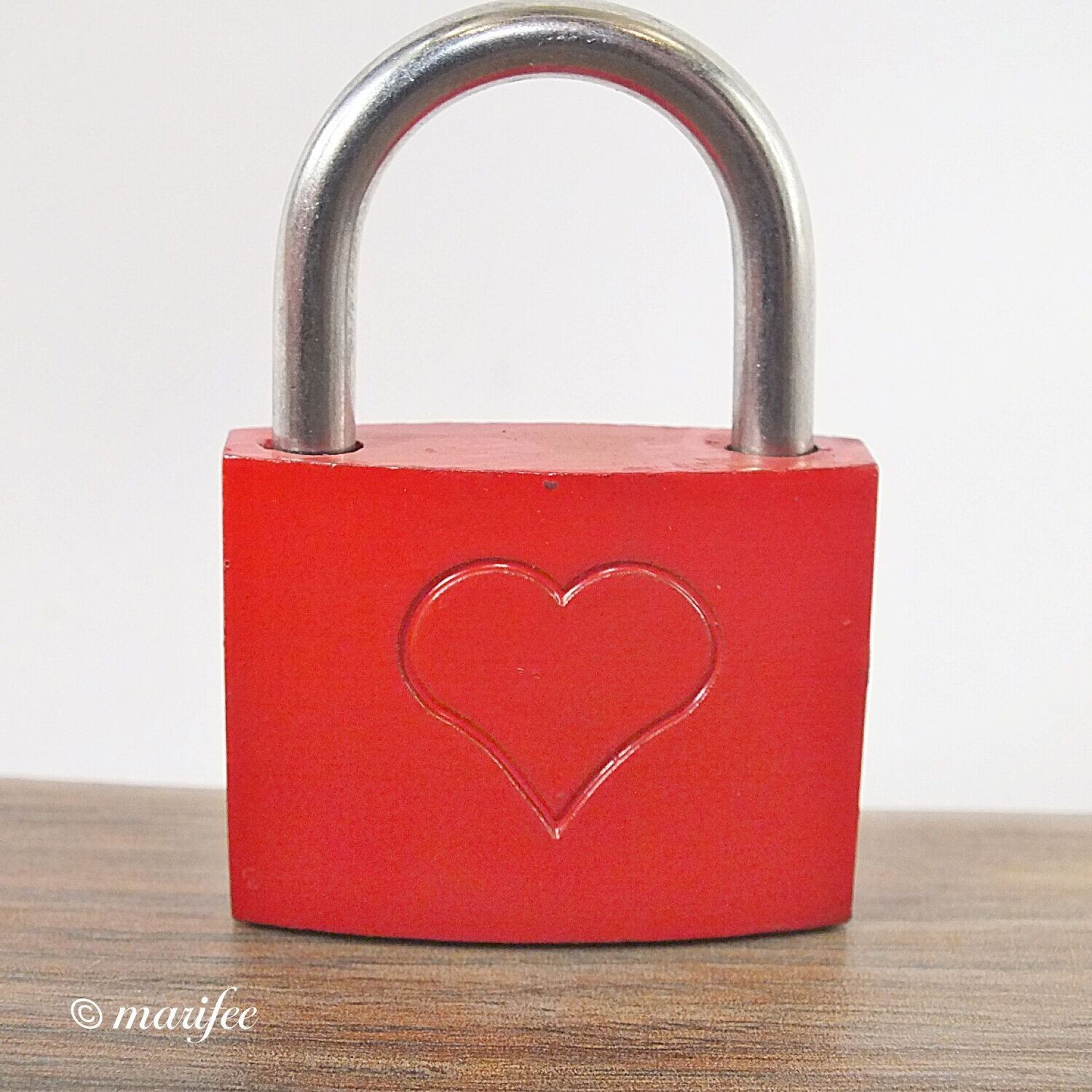 Liebesschloss mit Herz zum gravieren oder beschriften