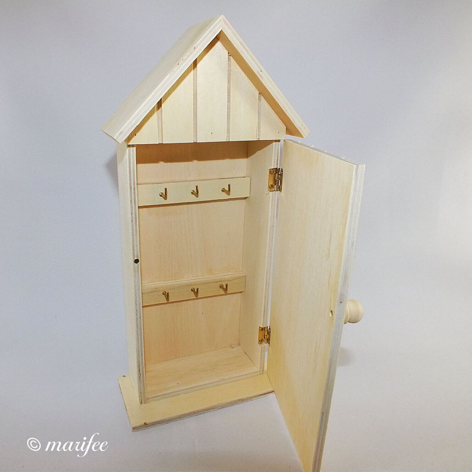 Schlüsselkasten Rimini, Naturholz, 142 x 300 x 65 mm