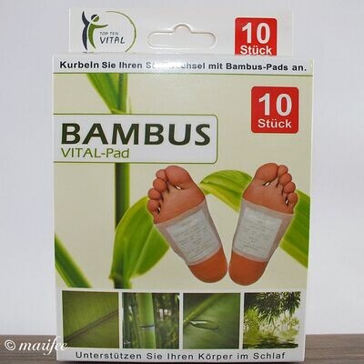 Bambus-Vitalpads, 10 Stück, erholsamer Schlaf/ Vitalität für den Tag