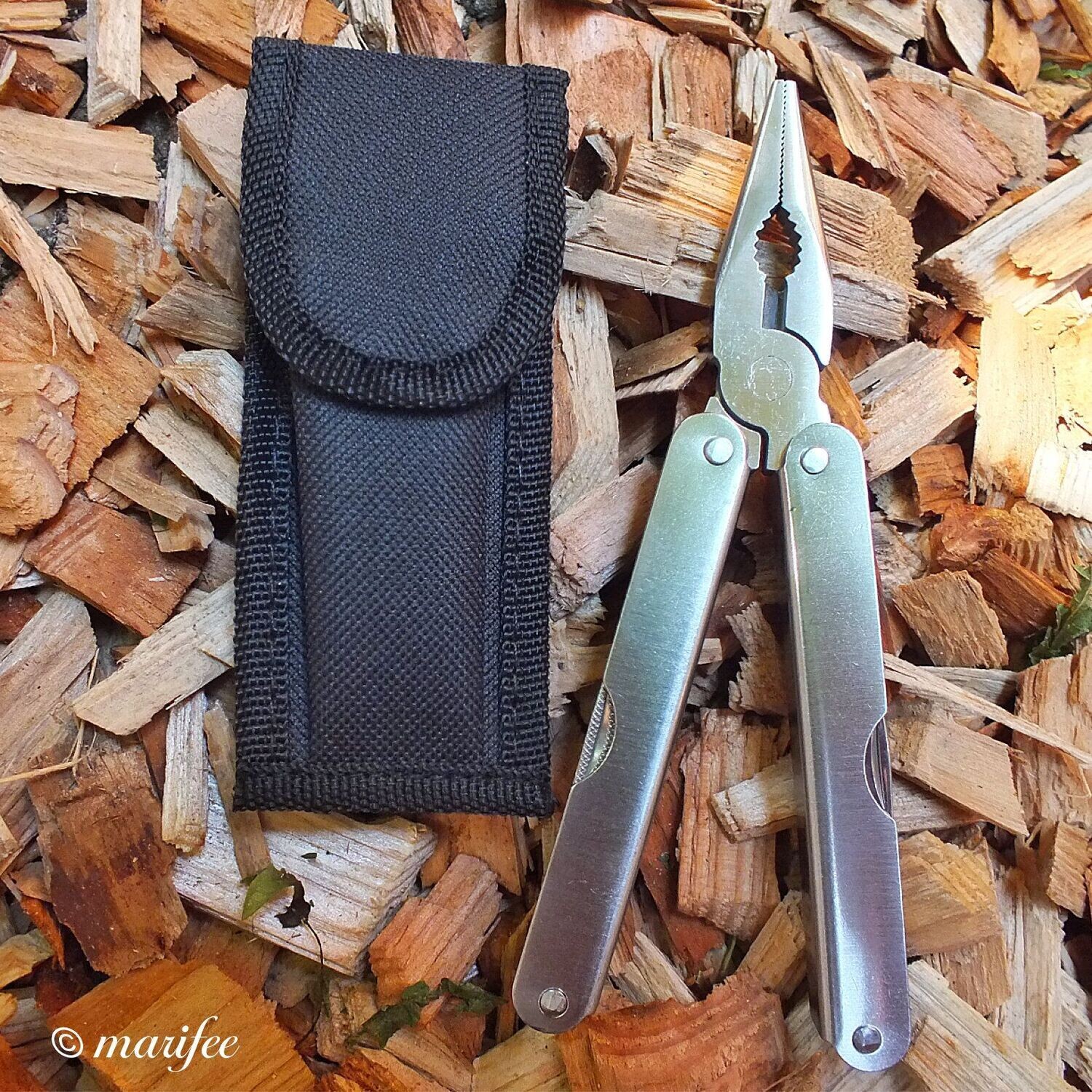 Multitool-15 in 1-Werkzeug, Kombizange, mit Gürteltasche