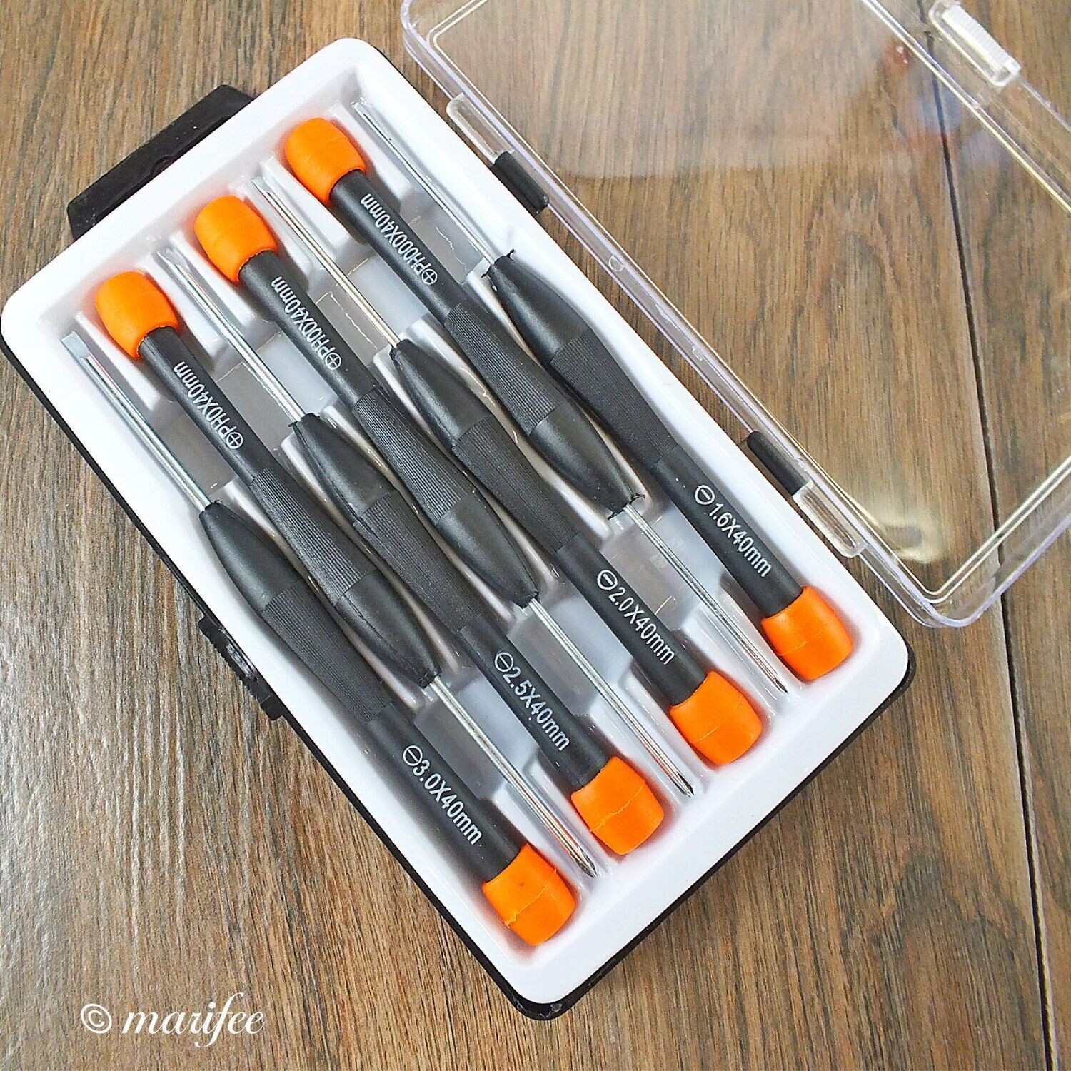 Präzisions-Schraubendreher-Set, 7-teilig, Klarsicht-Box