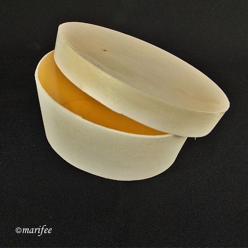 Spanschachtel oval 100 x 70 x 50 mm, Spandose Spanschachtel oval 100 x 70 x 50 mm, Spandose
