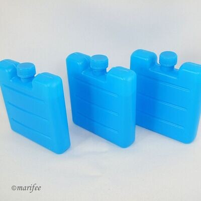 Mini-Kühlakkus 3 Stück 74 × 82 × 18 mm, Icepack