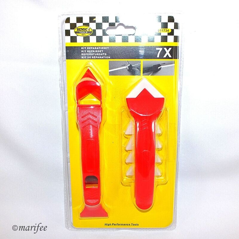 Silikonfugen-Werkzeug-Set, 7-teilig, inkl. Silikonfugenentferner Silikonfugen-Werkzeug-Set, 7-teilig, inkl. Silikonfugenentferner