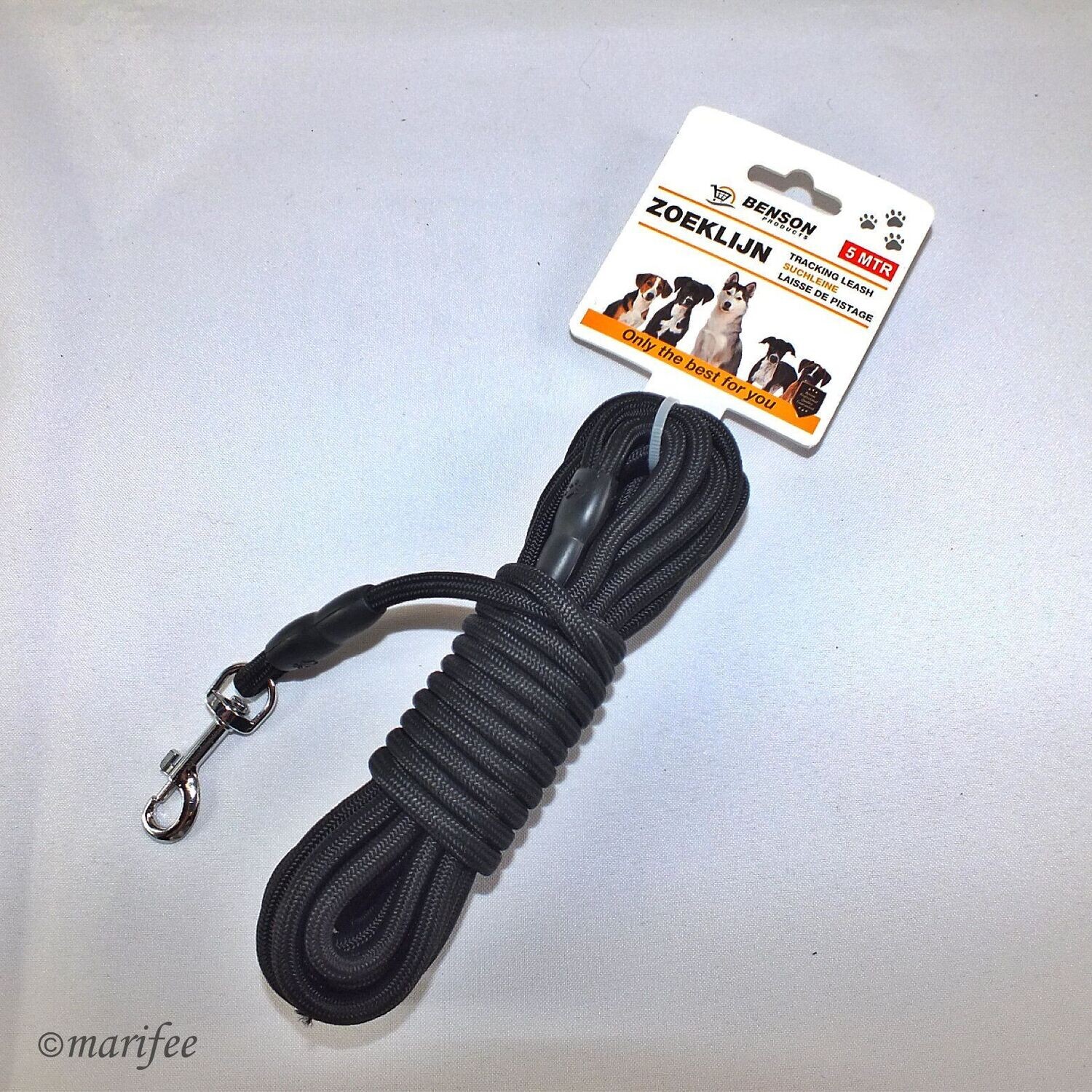 Hunde-Schleppleine 5 Meter, 6 mm, rund, Nylon