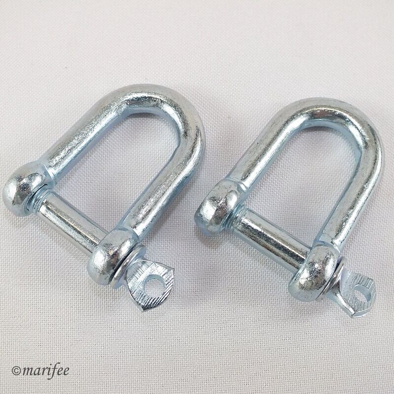 Schäkel gerade, M8, 48 × 32 mm, Edelstahl Schäkel gerade, M8, 48 × 32 mm, Edelstahl