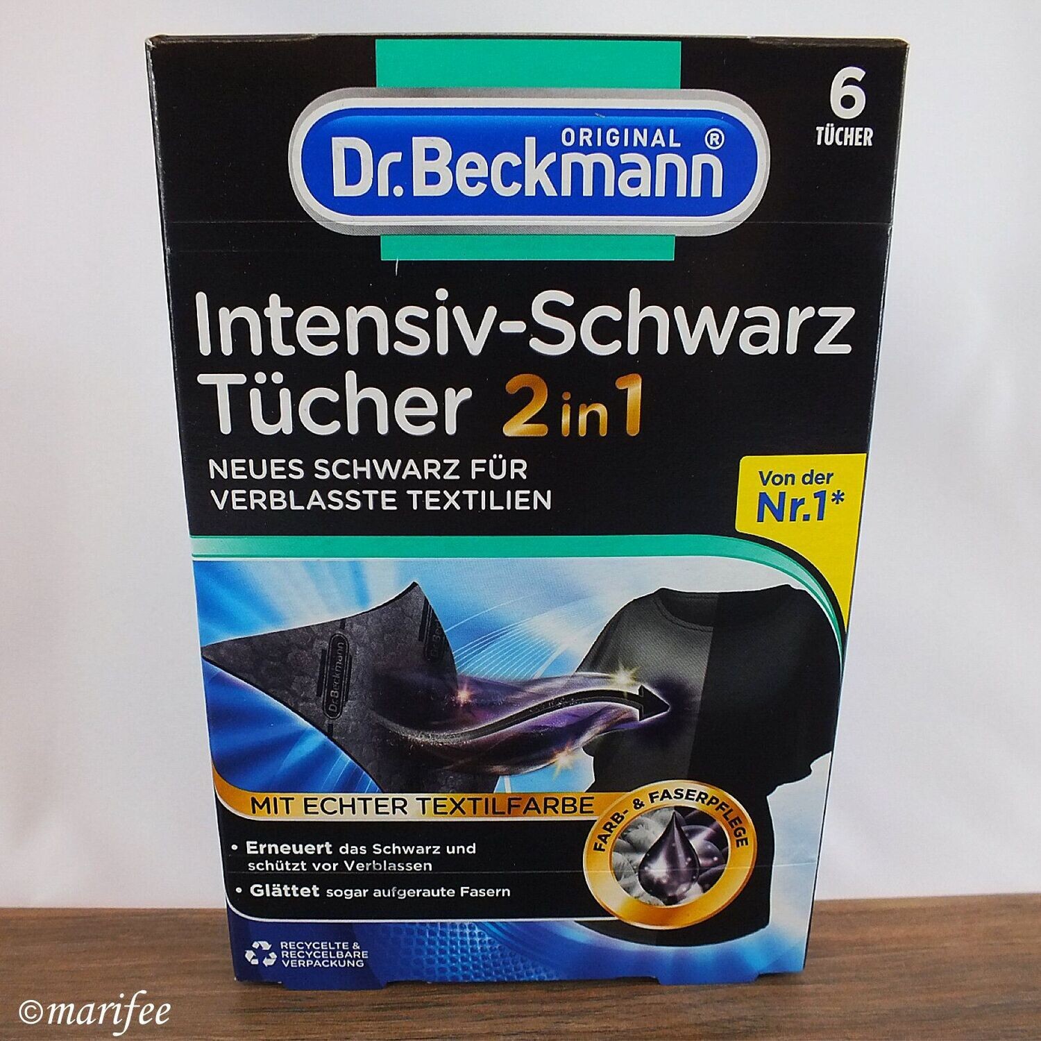 Intensiv-Schwarz-Tücher 2 in 1, neues Schwarz für Textilien