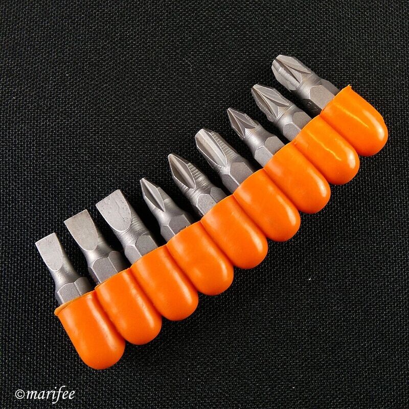 Schraubendreher-Bits, 9-teilig, mit Halterung Schraubendreher-Bits, 9-teilig, mit Halterung