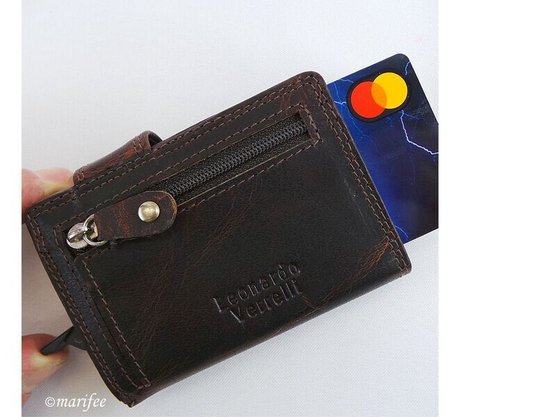 Echtleder-Geldbörse/ Kartenbörse, RFID Echtleder-Geldbörse/ Kartenbörse, RFID