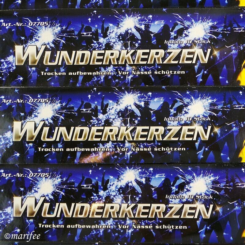 Wunderkerzen 10 Stück, 18 cm, für Party, Geburtstag etc. Wunderkerzen 10 Stück, 18 cm, für Party, Geburtstag etc.