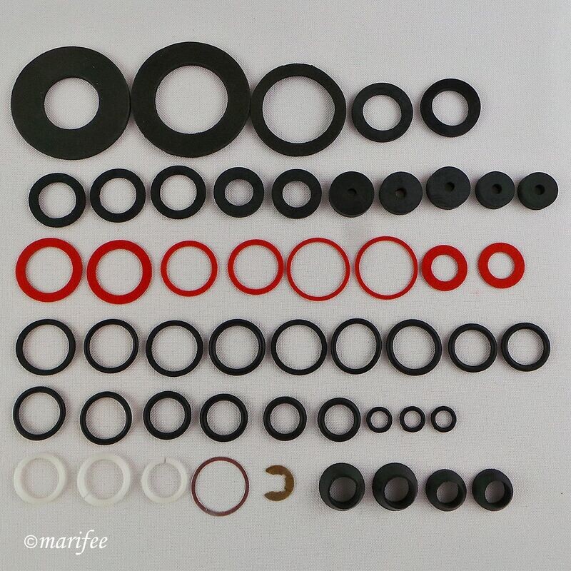 Dichtungsring-Sortiment 50tlg., Gummi und Pertinax Dichtungsring-Sortiment 50tlg., Gummi und Pertinax